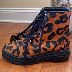 SCHUTZ Maylova Lug Sole Lace-Up Bootie